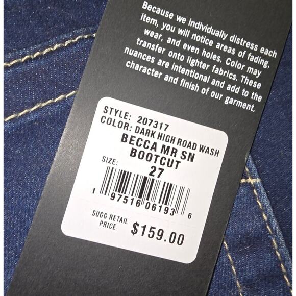 True‎ Religion Becca Mid Rise Bootcut Women's Dark Wash Blue Jeans Size 27 New - Picture 13 of 15